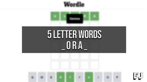 j ora m 14. . Five letter word with ora in middle